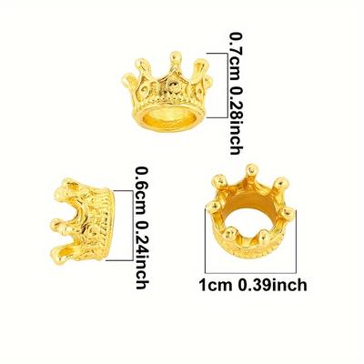 20pcs 1cm Crown Charms Pendants, Antique Silver Gold Rose Gold Metallic, DIY Jewelry Craft Supplies for Necklace Bracelet JXB