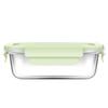 Microwave-Safe Glass Bento Box with Lid - Insulated, Divided Lunch Container for Students and Office Workers