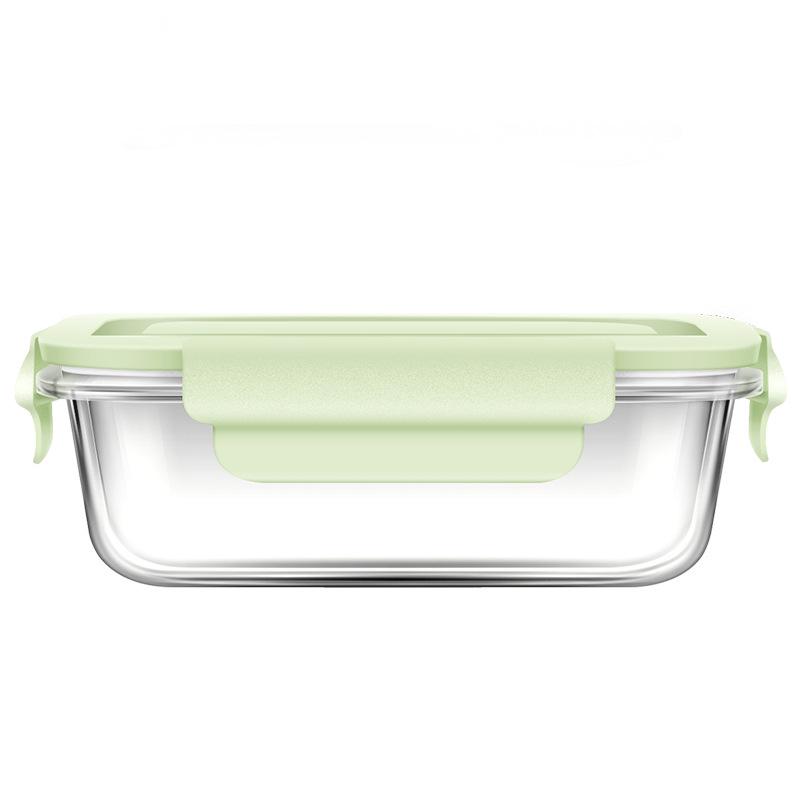 Microwave-Safe Glass Bento Box with Lid - Insulated, Divided Lunch Container for Students and Office Workers