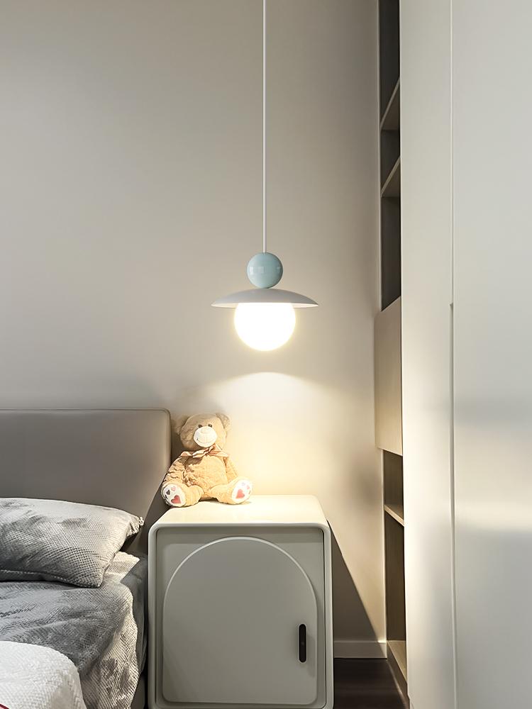 Candelabru cu LED nordic de lux kawaii suspendat noptieră dormitor acasă camera copiilor studiu lampă suspendată decorativă de lux