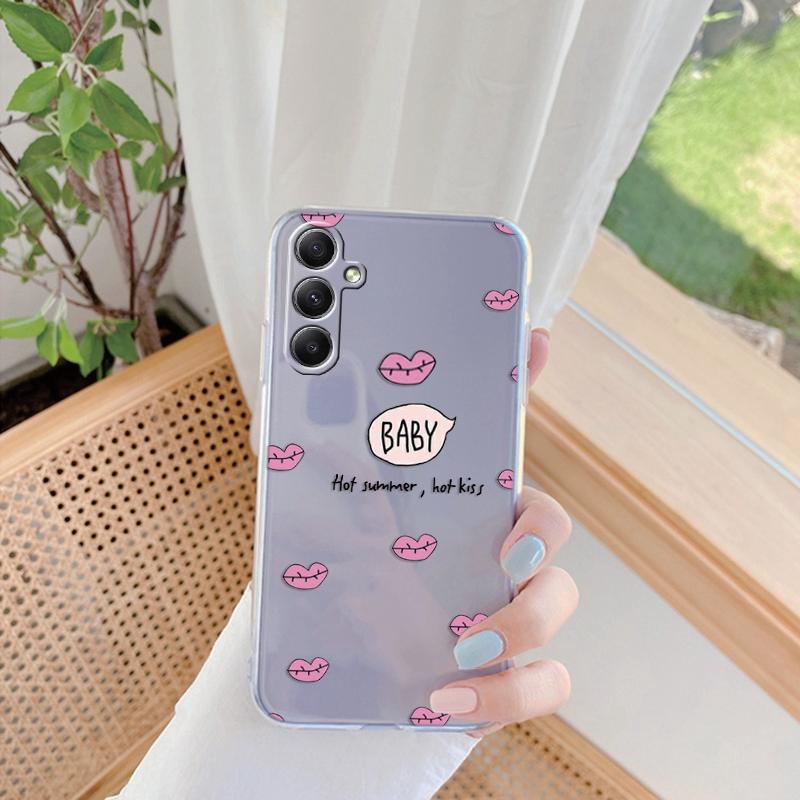

Мягкий силиконовый прозрачный чехол для Xiaomi Redmi 13C Note 13 Pro Samsung A55 A54 A34 S24 M34 iPhone 15 милый узорчатый чехол для камеры с рисунком кота защитный противоударный чехол Samsung Galaxy S20 FE