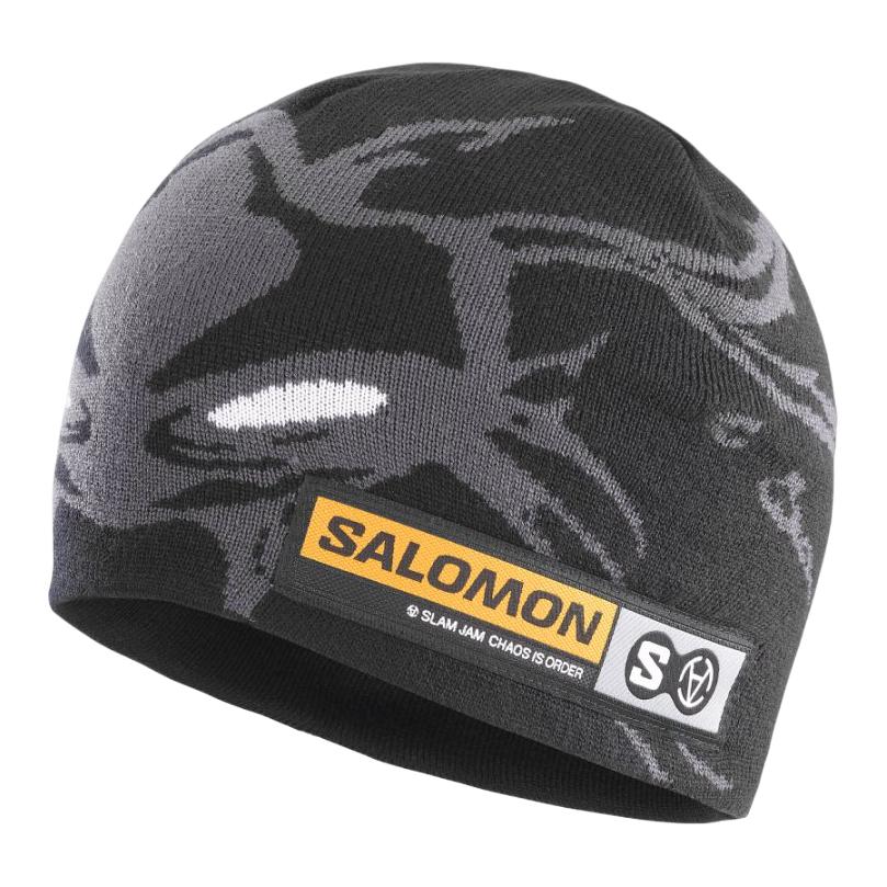 SALOMON Акриловые шапки-бини Унисекс Черный/Серый C27225 OS