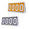 Sports Scoreboard Score Counter Competition Scoring Board Compact 4 Digits Score Keeper Flip Score Board for Outdoor Baseball