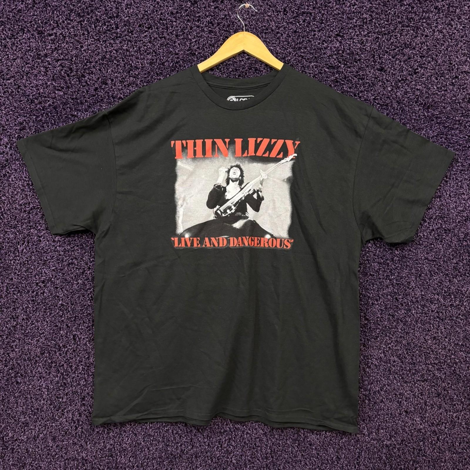 Thin Lizzy Live and Dangerous Album Cover Band T-Shirt 2XL S