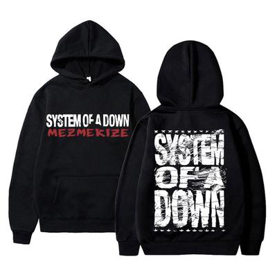90s Vintage Rock Band System of A Down Mezmerize Print Hoodie Men Women Alternative Metal Music Sweatshirt Men's Gothic Hoodies