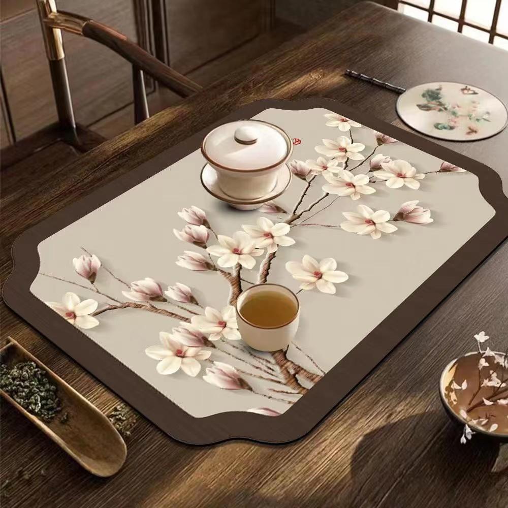 

Швидкосихаюча діатомова грязь Подушечка для посуду Абсорбуючий килимок для сушіння посуду Швидкосихаючий дренажний килимок Кавоварка 30*40cm