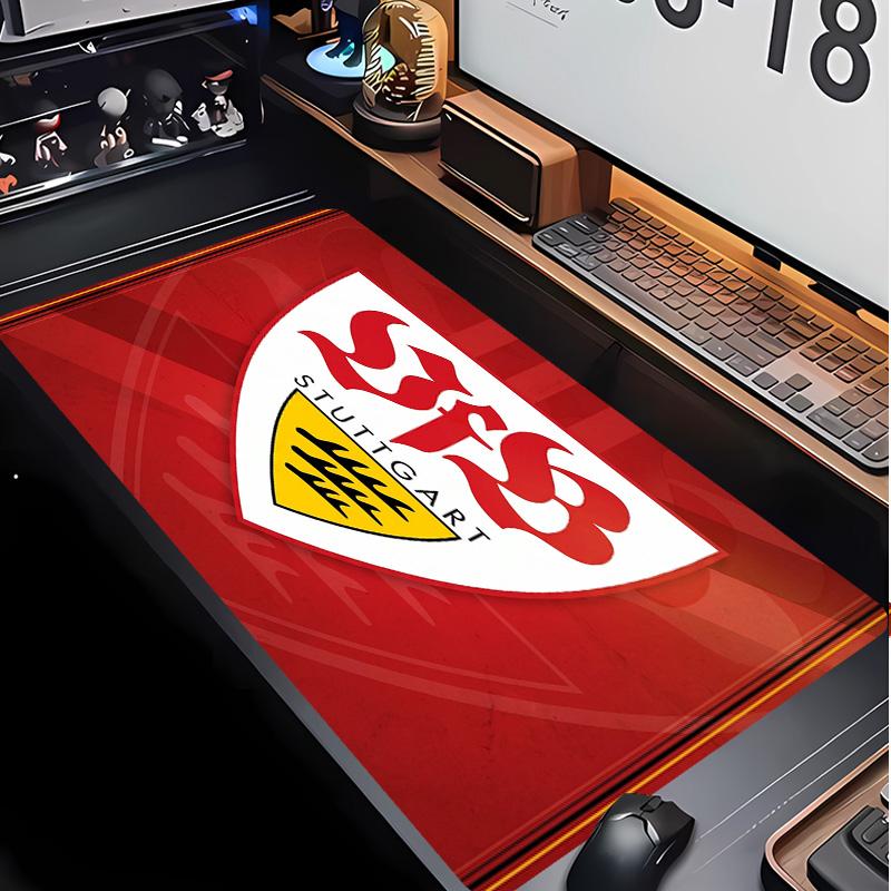VfB Stuttgart Football Pattern Mouse Pad Non?Slip Rubber Base Gaming Mousepad For Desk Office Home