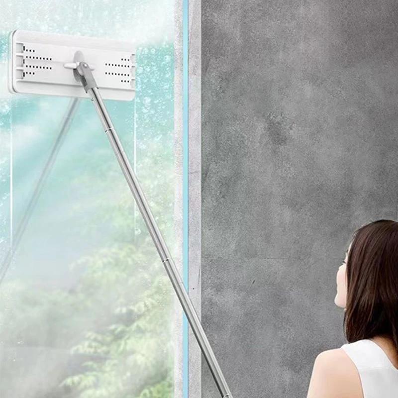 360° Rotating Mop Wet & Dry Cleaning Mop Flat Squeeze Mop with Bucket Strong Adsorption No Linting Super Stain Removing Mop