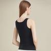Women Sleeveless Thermal Tank Top with Built-in Bra Fleece Lined Warm Base Layer Tunic Camisole Undershirt for Cold Weather