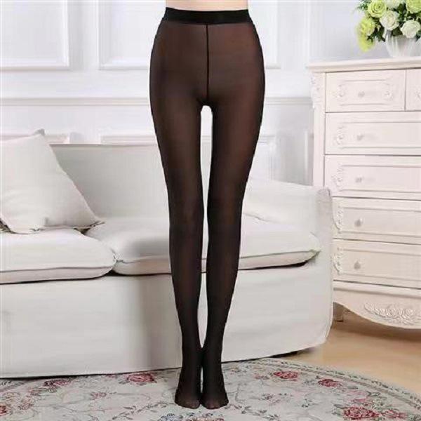 

Настоящие обнаженные питательные колготки-стремена: Прозрачные флисовые леггинсы для осени/зимы One Size