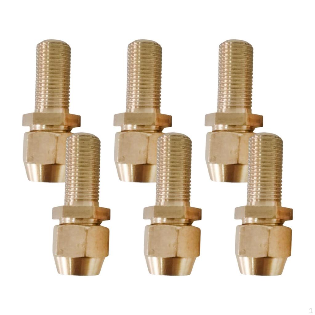 6 in Milk Spray Brass