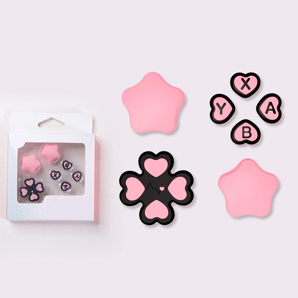 For Nintendo Switch 2 Button Grips Caps Joystick Cap+Button Thumb Sticker Set ABXY Key Silicone Button For Switch 2 Accessories