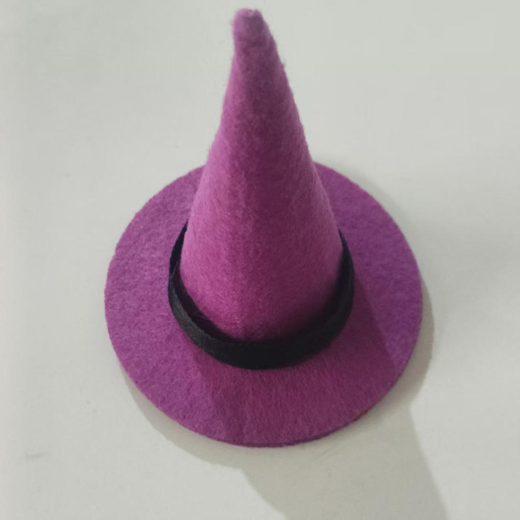 Fancyfamily 10pcs Halloween Mini Felt Witch Hat Bottle Decorations Festival Party Decoration Props