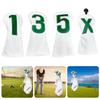 4Pcs PU Golfs Mallet Putter Headcover Golfs Club Head Cover Golfs Men Women Golfs Driver Golfs Club Cover Iron Headcover