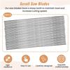 ABWR-Scroll Saw Blades Plain End 5 Inch 24PCS 12 TPI Regular Tooth For Woodworking DIY