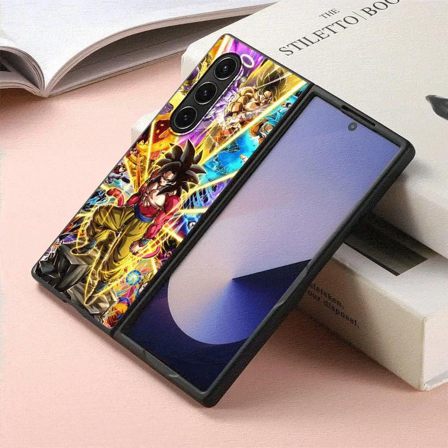 כיסוי דרגון בול גוקו היפהפה עבור Samsung Galaxy ZFold4 Z Fold 7 6 5 4 3 ZFold3 ZFold5 ZFold6 ZFold7 כיסוי אחורי לטלפון