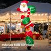 Christmas Inflatable Climbing Santa Festive, with Gift Bag, for Yard