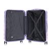 14"/20"/24"/28" 4-Piece PC Spinner Luggage Set with Side Handles, Protective Feet – Integrated Combination Lock & 14" Cosmetic Bag (Purple)