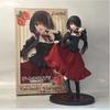 19Cm Date A Live Tokisaki Kurumi Anime Figure Cute Girl Model Toy Pvc Black Dress Dress Up Standing Model Car Interior Ornament