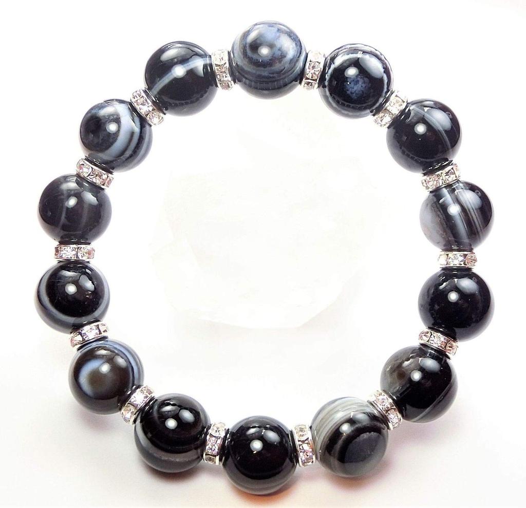 Kanoishi for Warding Off Evil and Fulfilling Eye Large 14mm Tibetan Eye Power Stone Bracelet for Women AAA Purification 17cm Size for [Amulet Wishes!]