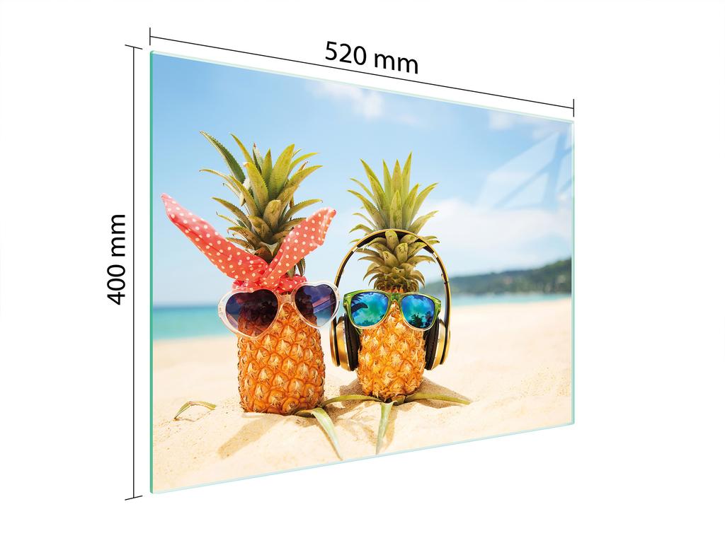 SZKLANA DESKA DO KROJENIA 52x40 ANANAS