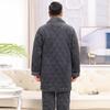 YUZHAOLIN Men's Winter Thickened Flannel Pajama Set