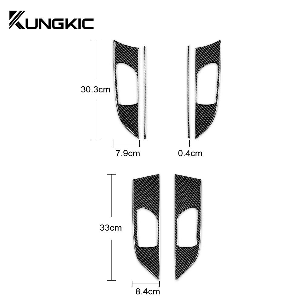 Real Soft Carbon Fiber For Subaru Impreza 2009 2010 2011 Car Door Handle Panel RHD LHD Sticker Interior Trim Accessories