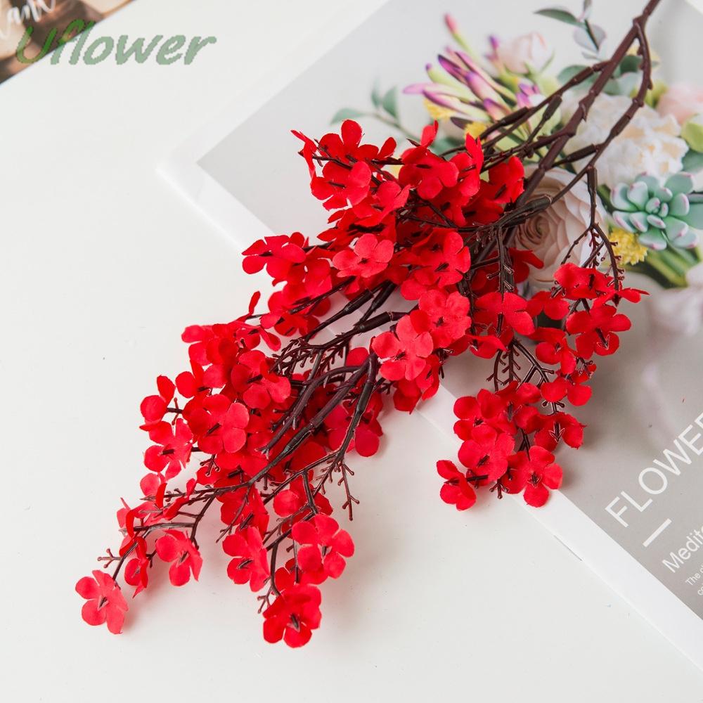 1/2PCS Long Baby's Breath Artificial Plants Christmas Decor Vase Fake Plastic Flowers for Home Party Wedding Decoración Hogar