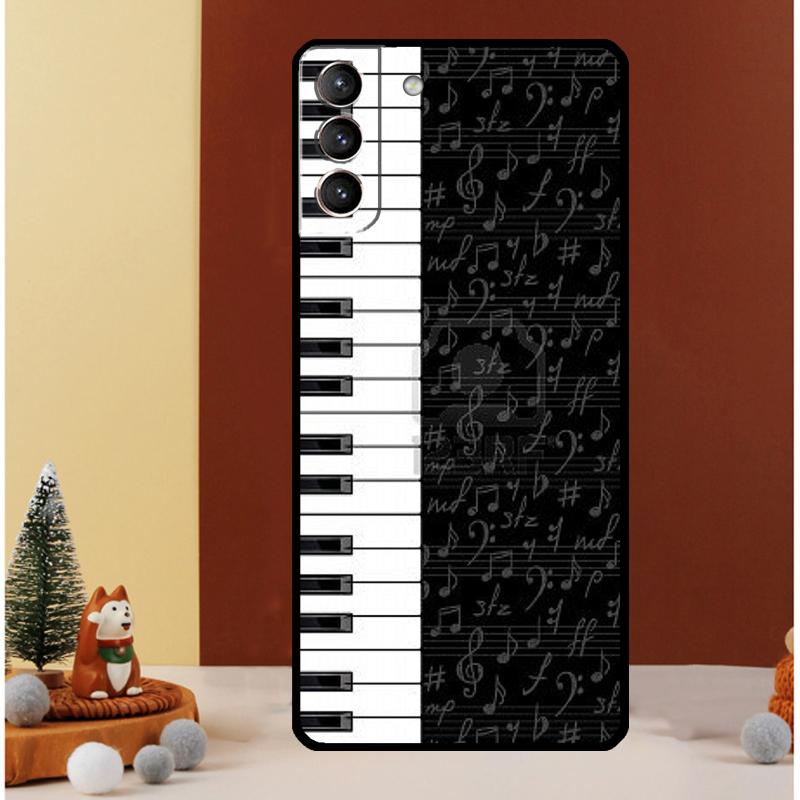 Piano Keys Musical Case For Samsung Galaxy S24 S26 Ultra S22 S23 S25 Ultra S20 S21 Plus S10 S25 FE Cover Funda