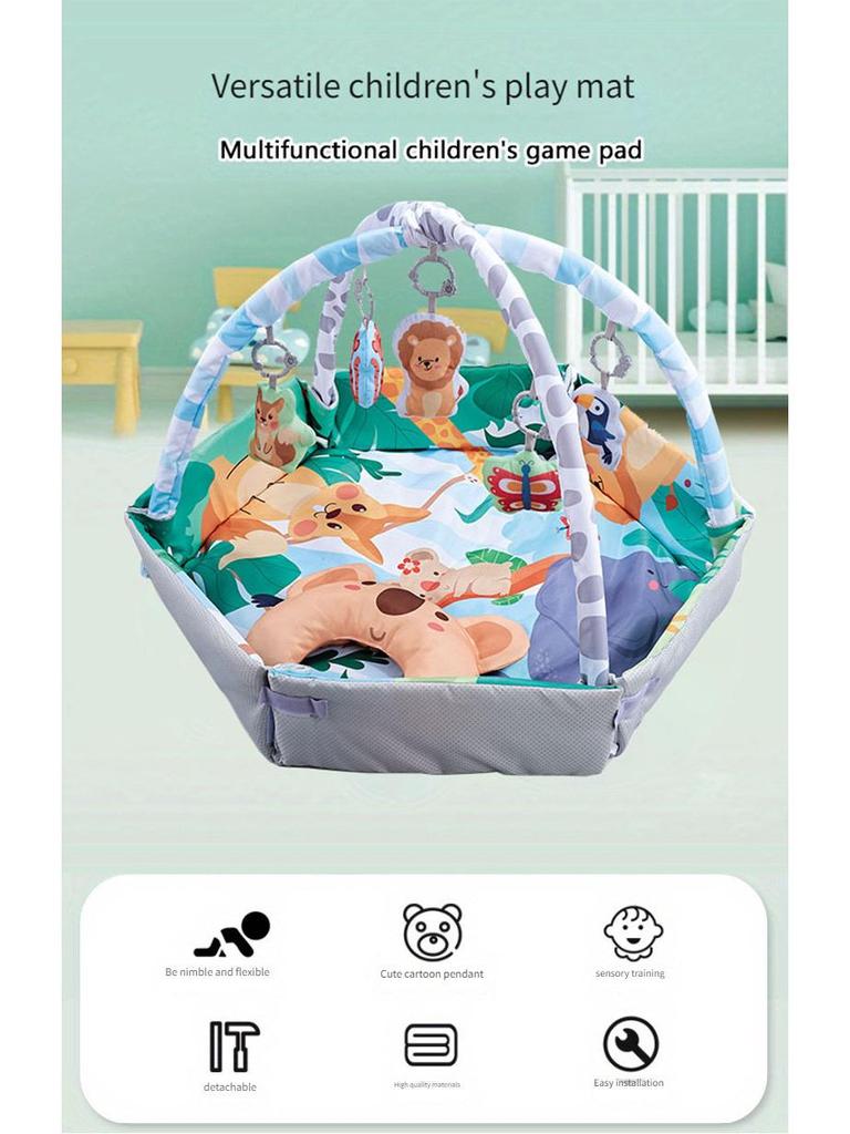 Sürünme Minderi ve Okyanus Top Havuzlu Büyük Kapalı Bebek Oyun Parkı