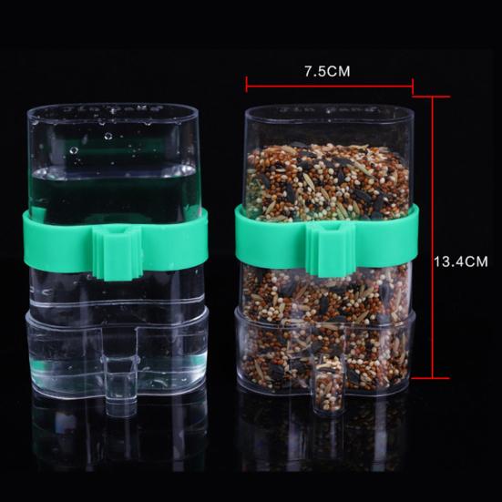 220ml Trappola per Acqua Automatica Gabbie per Uccelli Accessori Mangiatoia Fontana per Bere Pappagalli