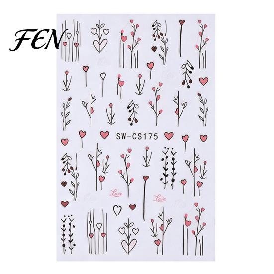 Waterproof Nail Decorations Autumn Leaf Art Stickers, Fall Maple Leaves Theme Accessories Manicure Decals, Self-Adhesive Stickers for Women and Girls
