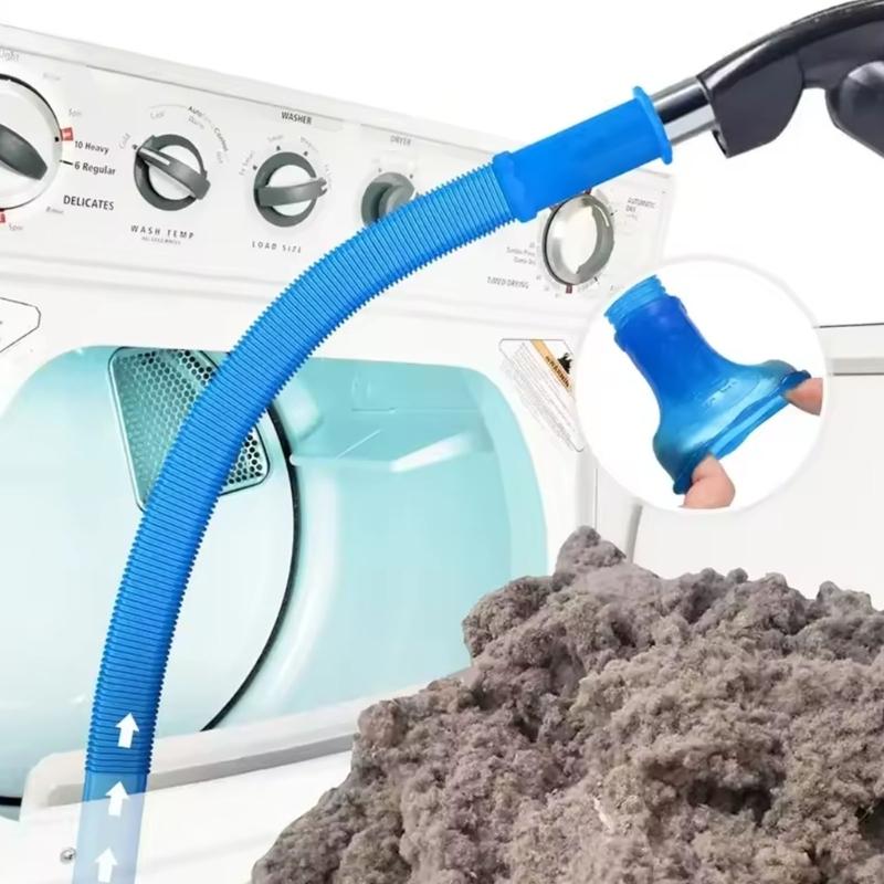 Dryer Vent Cleaning Pipe Multifunctional Vacuum Hose for Lint Removal Flexible Connector Fits Most Washing Machines