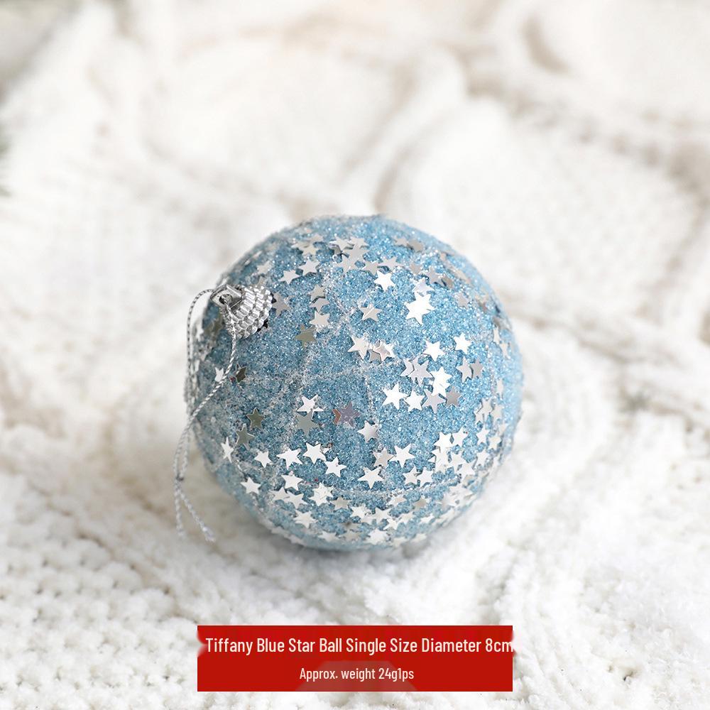 DIY Painted Foam Christmas Ornament: Snowflake & Irregular Pompon Balls