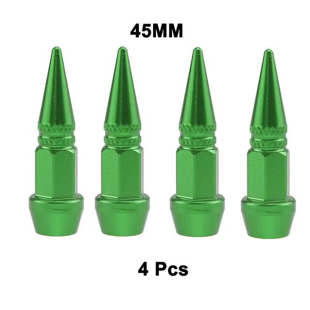 

4PCS Car Styling Accessories Alloy Aluminum Tire Valve Caps For Car Bike Motorcycle Valve Stem Covers Wheel Air Protection Cap green-4 PCS