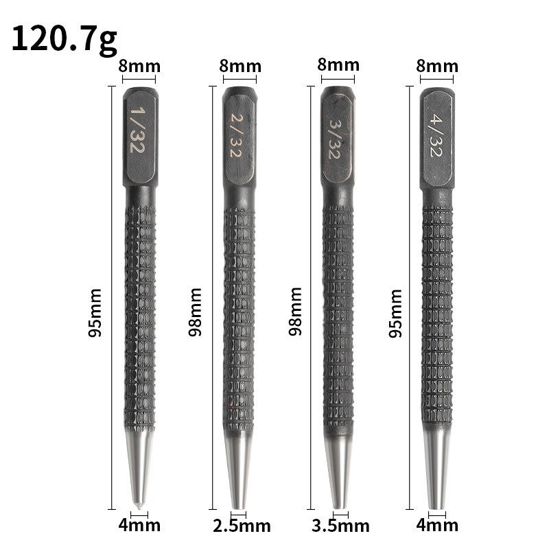 Perforadora central automática, taladro de Metal para carpintería General, herramientas manuales de perforación automática con resorte ajustable para Metal, madera y vidrio