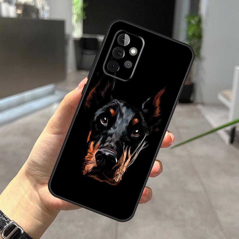 Dachshund Doberman Dog Case For Samsung Galaxy A32 A12 A22 A52 A35 A26 A16 A05 A55 A15 A54 A34 A14 A56 A36 A13 A53