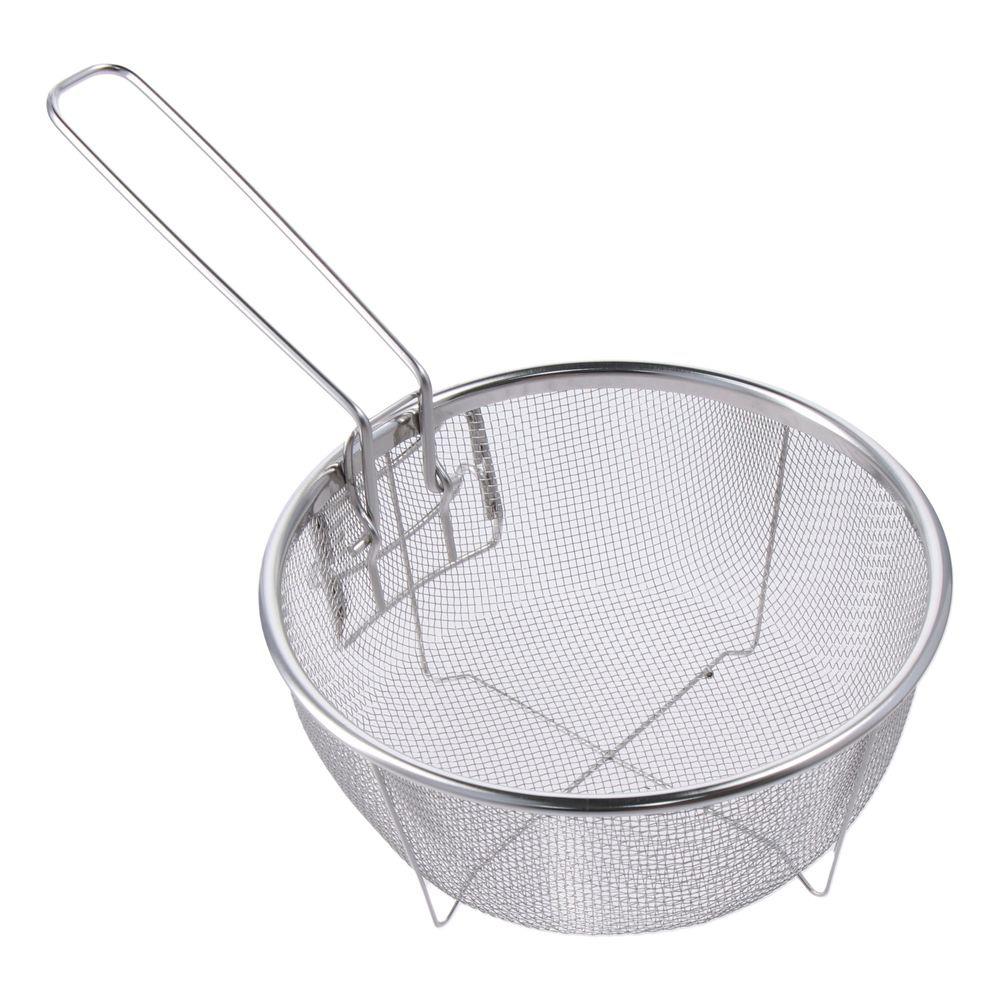 Stainless Steel Fryer Basket Detachable Fryer Strainer Practical Deep Fry Basket  Cooking