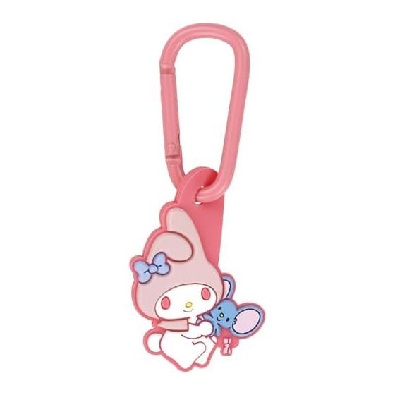 Skater Carabiner with Rubber Mascot Sanrio My Melody Plush Toy Girl ZELK1-A