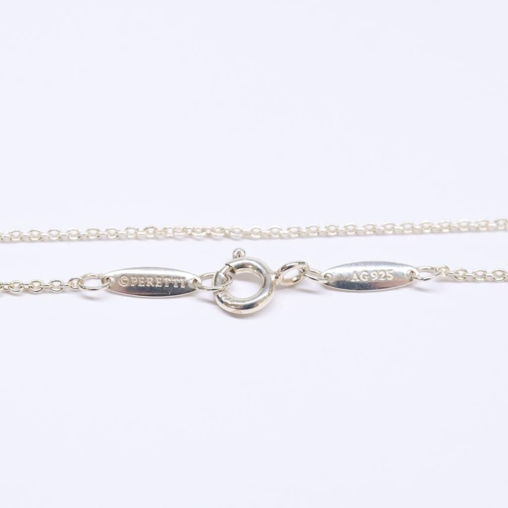 TIFFANY&Co. [Excellent Condition] AG925 Elsa Peretti Diamonds by the Yard Single Diamond Pendant Necklace SilverUsed