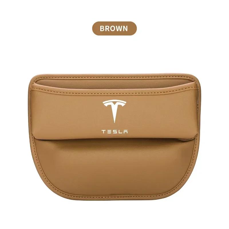 

Car Sticker Tesla Multifunction Leather Car Seat Gap Storage Box Bag Organizer For Tesla Model X Model S Model Y 2020 2021 2023