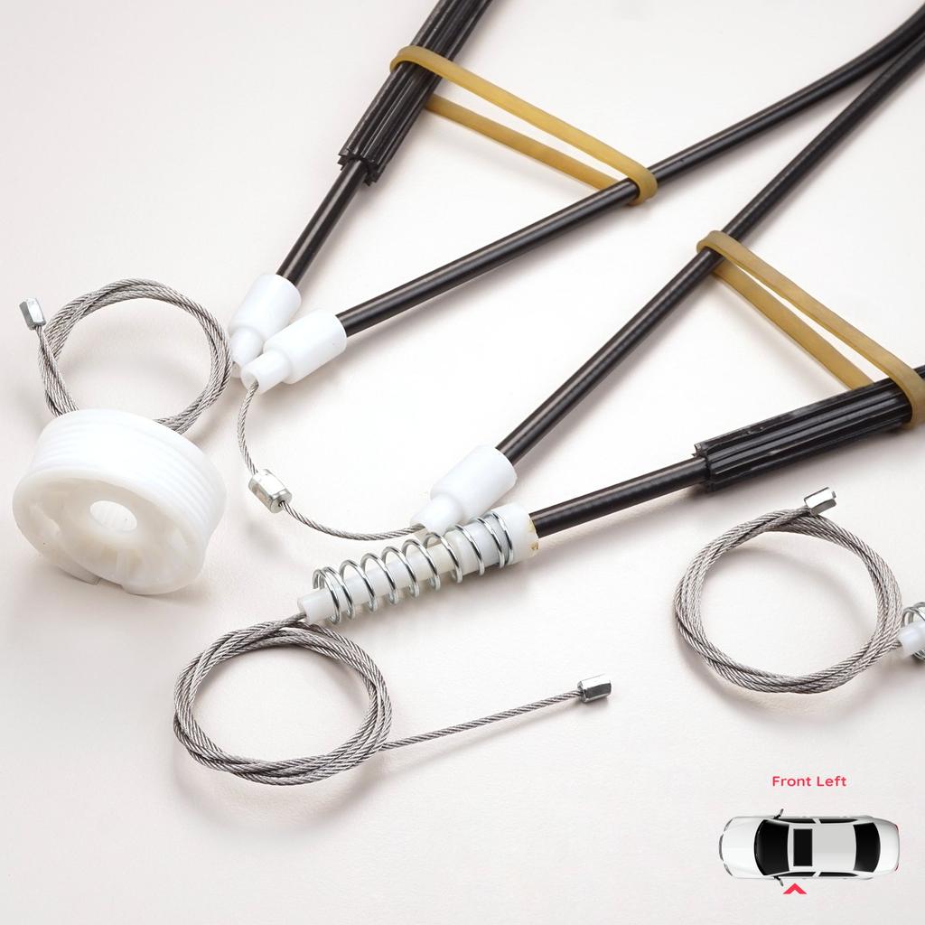 BWR1205 Electric Window Lifter Regulator Repair Kit Front Left for Peugeot 206 CC 2D T16 2000-2008 2-Door Coupe Cabrio 9221Y3