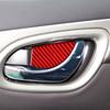 4Pcs Red Carbon Fiber Interior Door Handle Bowl Cover For Nissan Sentra 2016-21