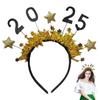 2026 Star Headband 2026 Christmas Happy New Year Hair Accessories New Year's Eve Headband for Holiday Party Decoration