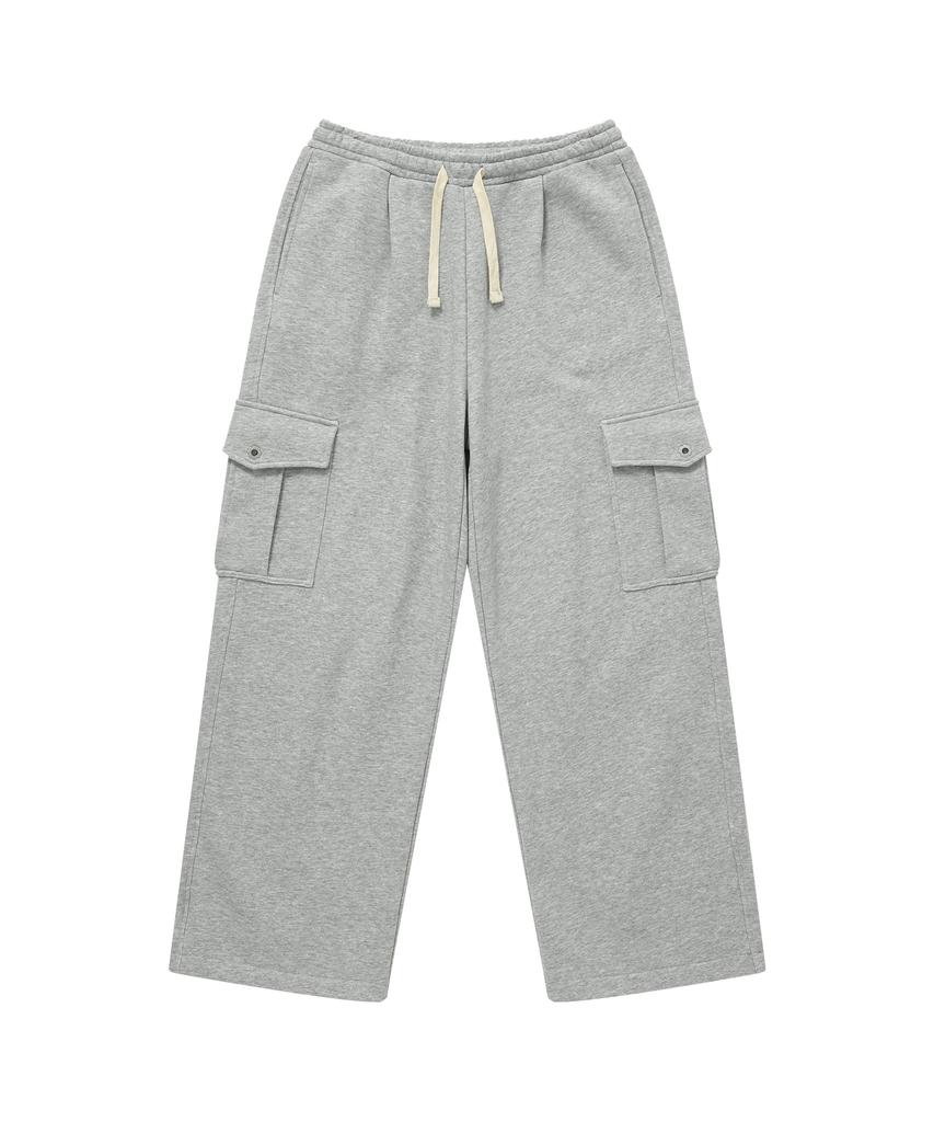 COVERNAT WOMAN Cargo Sweatpants Melange Grey