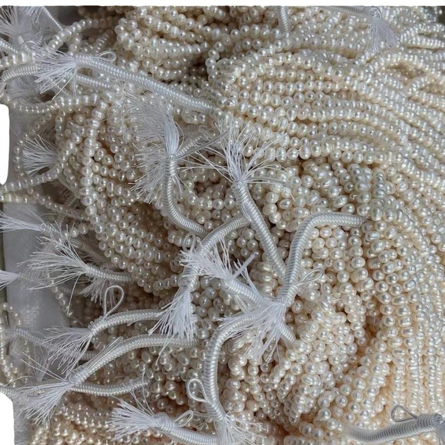 1Strand White Pearl 2-10mm For Jewelry Making DIY Necklace Bracelet Earrings Accessory Support Dropshipping