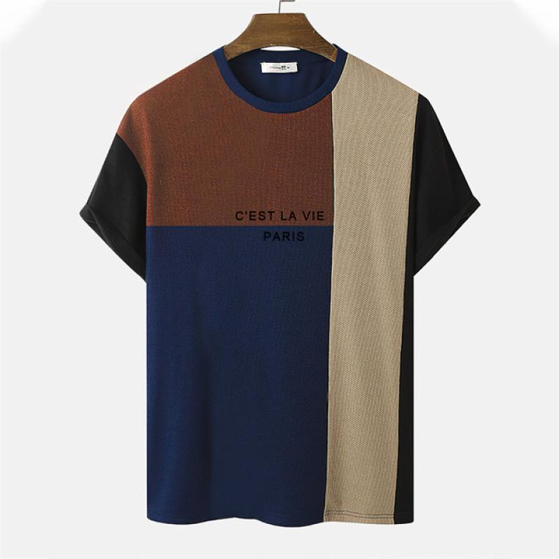 Men's T-shirt New Simple Short Sleeve Tops Fashion Harajuku Vintage T-shirt For Men Loose Oversized Male Clothing Tee Pullover