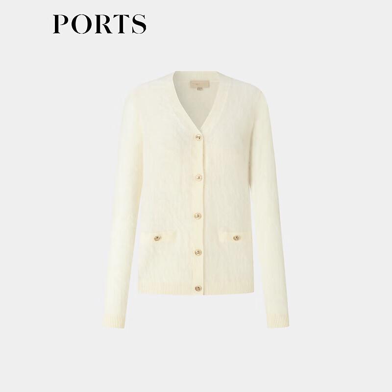 PORTS Women's Button-Decorated Cashmere Cardigan