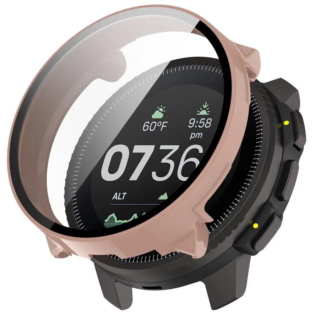 Carcasă de protecție din PC+Sticlă Securizată Bumper Anti-Zgârieturi Protector Ecran Carcasă de Protecție cu Acoperire Completă pentru Suunto Vertical