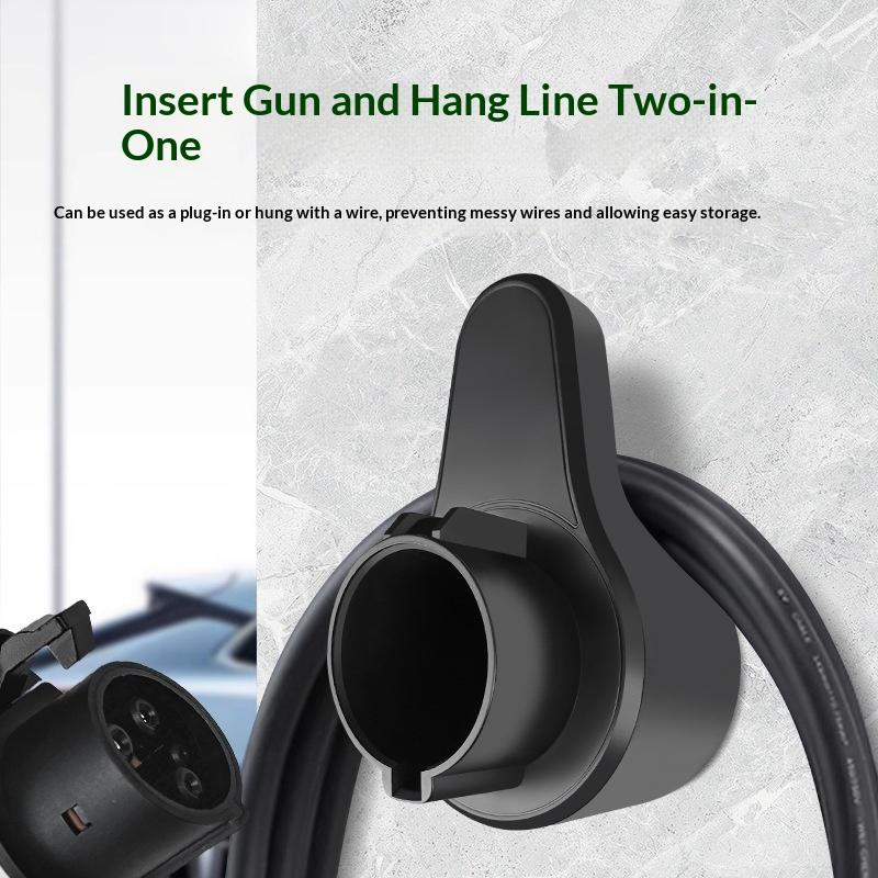 Ladekabel Stecker Halter Zusätzlicher Schutz Wandhalterung Wallbox Steckdose E-Auto Ladegerät Steckerhalter Für Elektrofahrzeug Typ 2/Typ 1